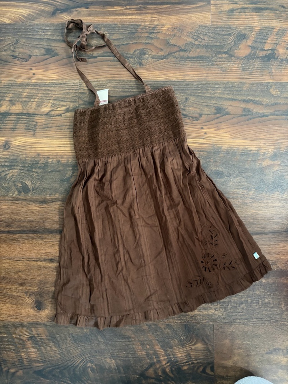 Vtg Hollister Baby Doll Neck Tie Top/dress NWT